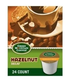 Green Mountain Coffee Decaf Hazelnut Light Roast Kcups 72ct