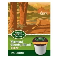 Green Mountain Coffee Decaf Vermont Country Blend Dark Roast KCups 96ct