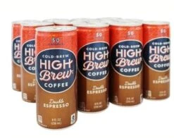 High Brew Coffee Double Espresso Cold Brew Coffee 8oz 12ct