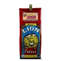 Lion Coffee Toasted Coconut Light Medium Roast 10oz