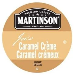 Martinson Joe’s Caramel Creme Coffee Light Roast Real Cups 24ct