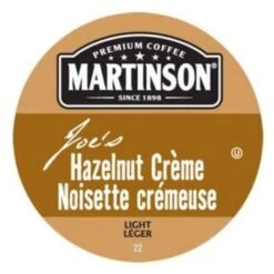 Martinson Joe’s Hazelnut Creme Coffee Light Roast RealCup Coffee Pods 24ct