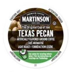 Martinson Texas Pecan Coffee Light Roast RealCup Coffee Pods 24ct