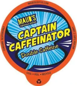 Maud’s Righteous Blends Double Caffeine Medium Dark Roast Recyclable Coffee Pods 96ct
