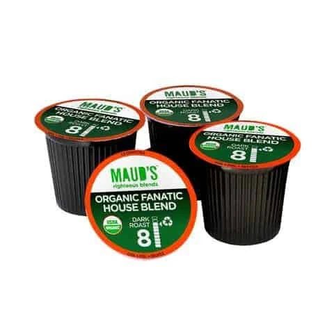 Maud’s Righteous Blends Organic Fanatic House Blend Dark Roast Recyclable Coffee Pods 100ct 2 Maud’s Righteous Blends Organic Fanatic House Blend Dark Roast Recyclable Coffee Pods 100ct - Image 2