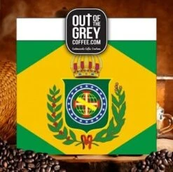 Out Of The Grey Coffee Brazil Daterra Sweet Yellow Whole Bean Medium Dark Roast Coffee 12oz