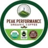 Peak Performance Medium Roast Organic K Cups Coffee Pods 24 Count