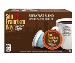 San Francisco Bay Breakfast Blend Medium Roast One Cup 80ct