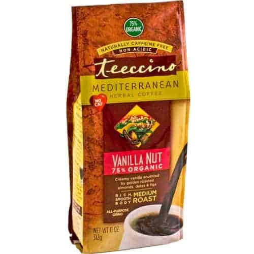 Teeccino Herbal Coffee Vanilla Nut Ground Medium Roast Coffee 11oz 1 Teeccino Herbal Coffee Vanilla Nut Ground Medium Roast Coffee 11oz