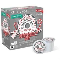 The Original Donut Shop Peppermint Light Roast Coffee Kcups 18ct
