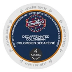 Timothy’s Decaf Colombian Medium Roast KCups 96ct