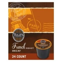 Tully’s Coffee Decaf French Roast Dark Roast Kcups 96ct