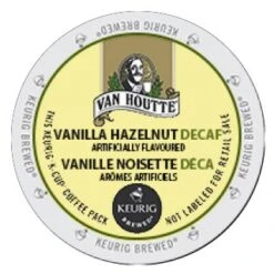 Van Houtte Decaf Vanilla Hazelnut Light Roast KCups 48ct
