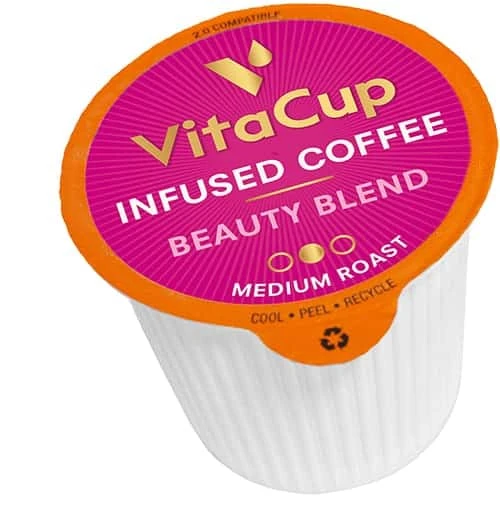 VitaCup Beauty Blend Medium Roast Healthy Coffee Pods 16ct 2 VitaCup Beauty Blend Medium Roast Healthy Coffee Pods 16ct - Image 2