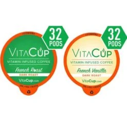 VitaCup Dark Roast Lover’s Bundle Vitamin Coffee Pods 64ct