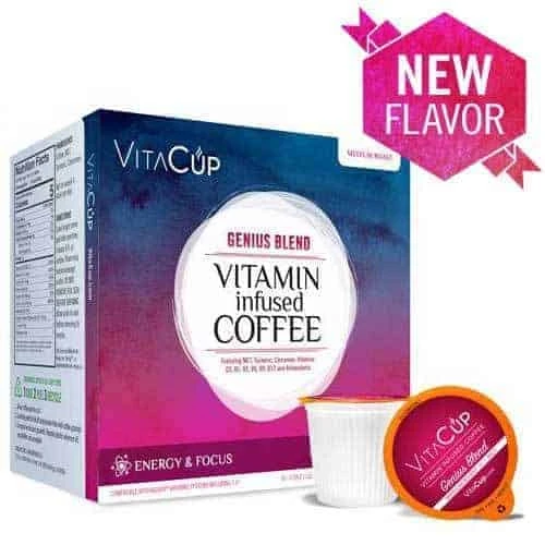 VitaCup Genius Blend Medium Roast Healthy Coffee Pods 16ct 2 VitaCup Genius Blend Medium Roast Healthy Coffee Pods 16ct - Image 2